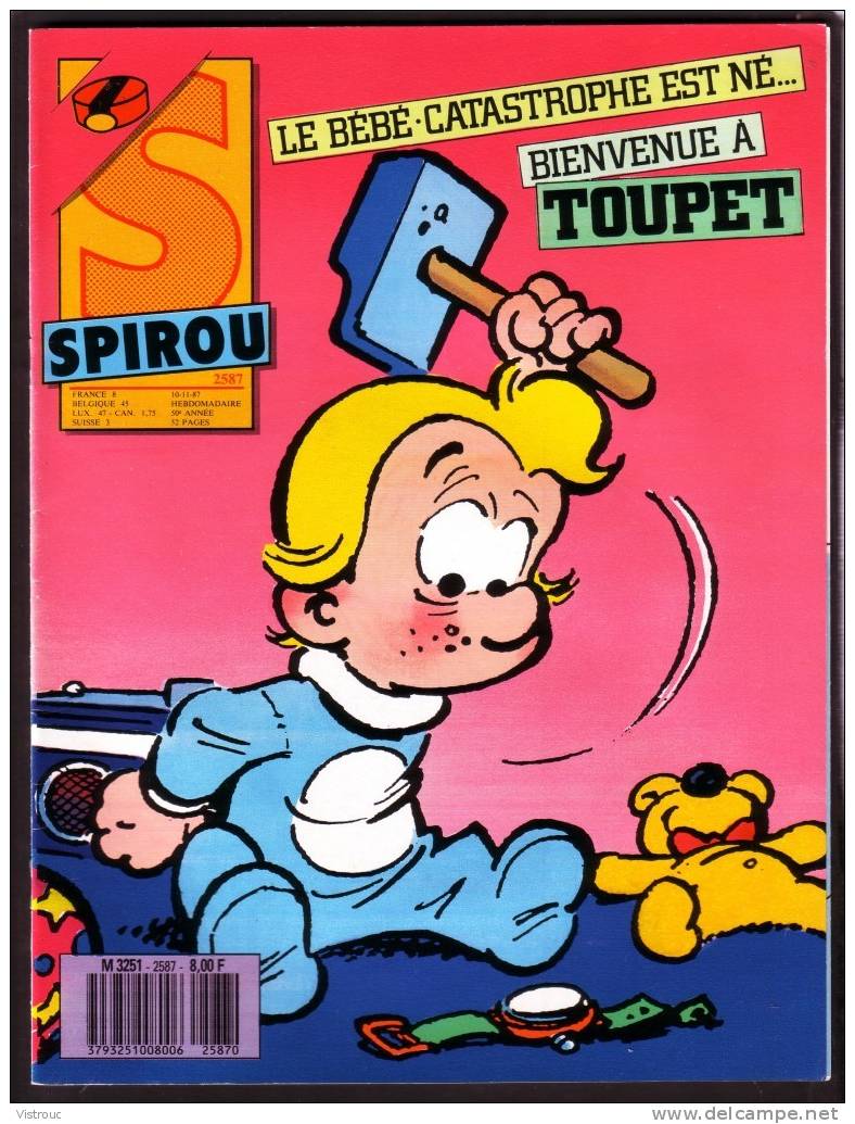 SPIROU N° 2587 - Année 1987 - Couverture "TOUPET" De Blesteau Et Godard. - Spirou Magazine