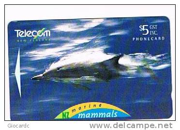 NUOVA ZELANDA - NEW ZEALAND - TELECOM (GPT) - 1995  COMMON DOLPHIN DELPHINUS DELPHIS Code 252B - USED - RIF. 3671 - Delphine