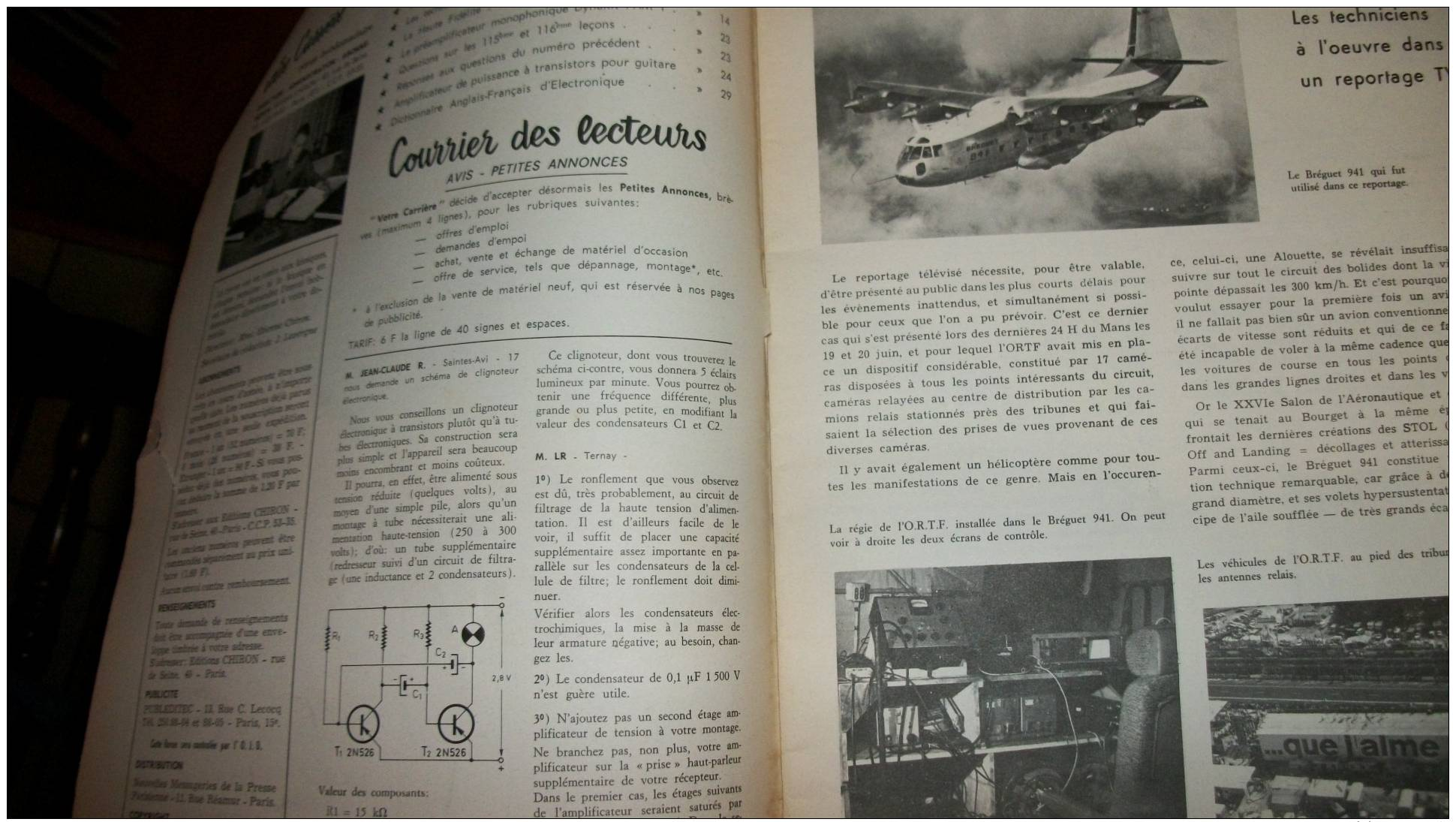 LOT DE 9 REVUES - TECHNIQUE RADIO - N° 39 à 47 VOTRE CARRIERE - ANNEE 1965 - Other & Unclassified