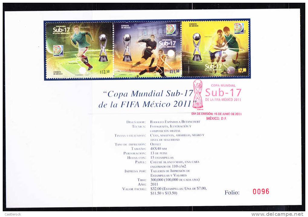 RT)2011,MEXICO,FDB, WORLD CUP SOCCER CHAMPIONSHIPS SUB -17,MEXICO.- - Other & Unclassified