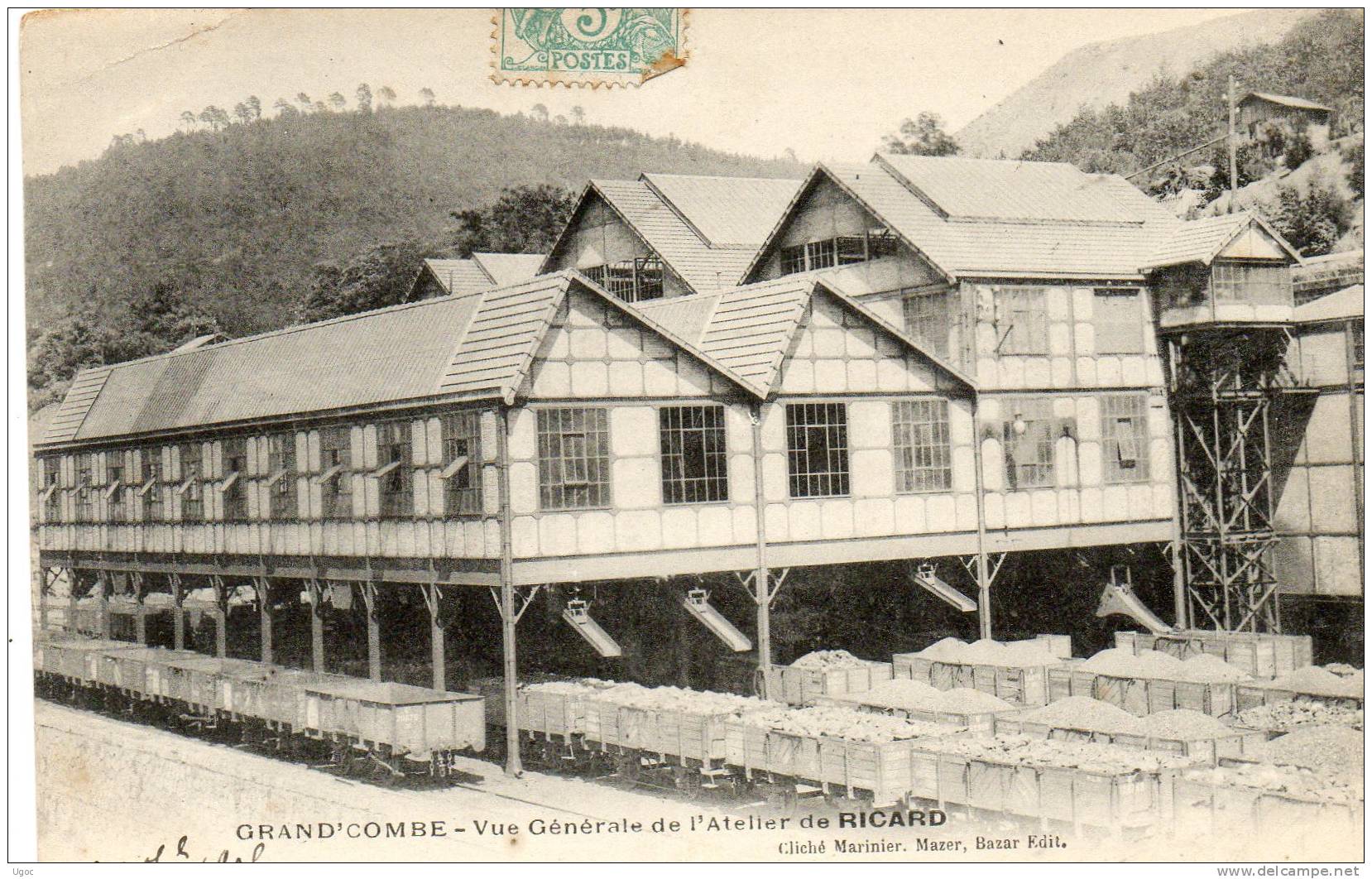 CPA - 30 - GRAND'COMBE - Vue Générale De L'Atelier De RICARD - 230 - La Grand-Combe