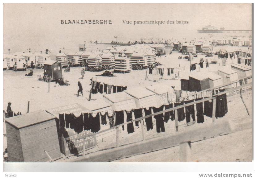 Blankenberge  Vue Panoramique Des Bains - Blankenberge