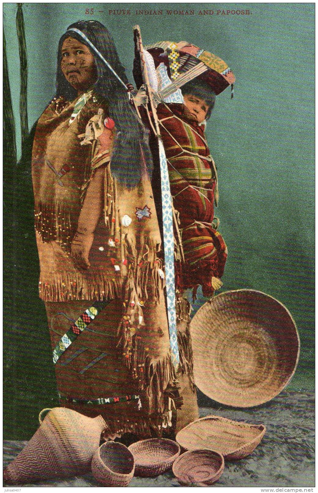 INDIENS DE L'AMERIQUE DU NORD Femme Et Son Enfant - Native Americans