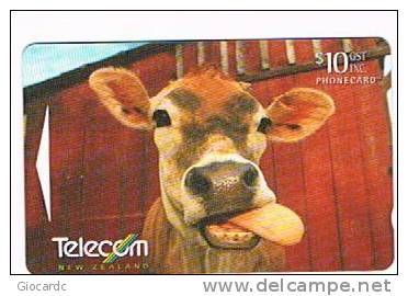 NUOVA ZELANDA - NEW ZEALAND - TELECOM (GPT) - 1998 FARMYARD FRIENDS: COW  (code 481CO)   - USED -  RIF. 3687 - Cows