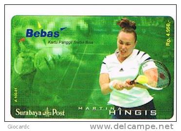 INDONESIA  - BEBAS (REMOTE) - SURABAYA POST: MARTINA HINGIS (TENNIS)   - USED  -  RIF. 1635 - Sport