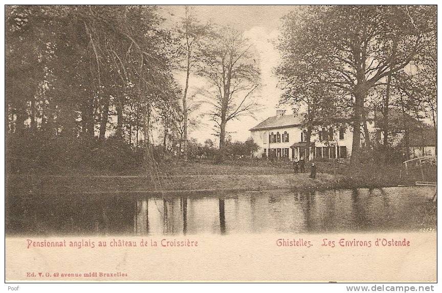 Ghistelles / Gistel : Pensionnat Anglais Au Château De La Croissière ---- 1908 - Gistel