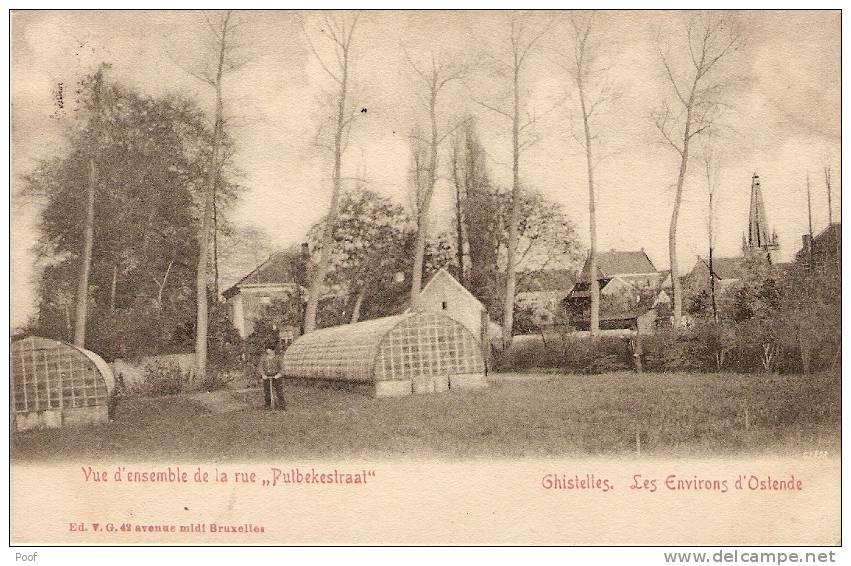 Ghistelles / Gistel : Vue D'ensemble De La Rue " Putbekestraat "  ---- 1909 - Gistel