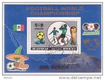 Fußball-WM´86, Mi.-Nr.  Bl.213 , O  (544)* - 1986 – Messico