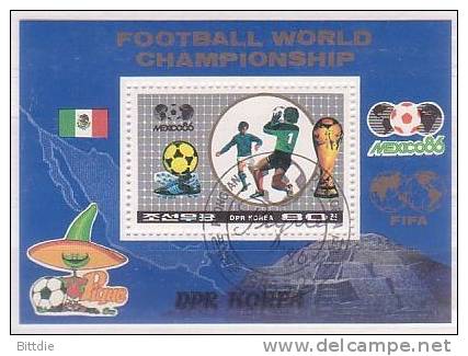 Fußball-WM´86, Mi.-Nr.  Bl.213 , O  (544)* - 1986 – Mexiko