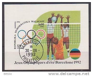 Volleyball, Madagaskar  Bl.191 , O  (548)* - Volleyball