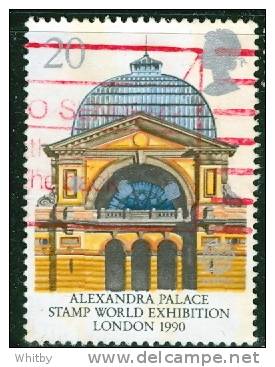 Great Britain 1990 20p Alexandra Palace Issue #1314  Red Cancel - Unclassified