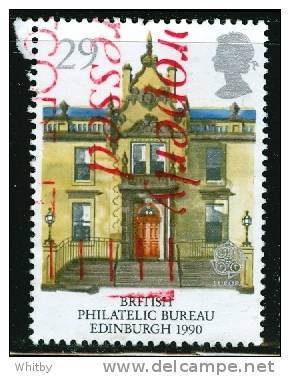 Great Britain 1990 29p British Philatetic Bureau Issue #1316  Red Cancel - Unclassified