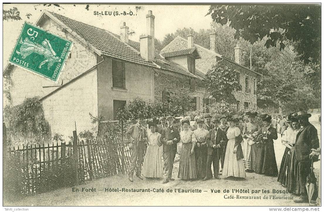 SAINT-LEU - En Forêt - Hôtel-Restaurant-Café De L'Eauriette - Vue De L'Hôtel Par Les Bosquets - Saint Leu La Foret