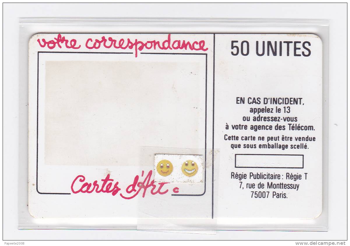 F7 / 1987 - Naifs Et Primitifs / Coeurs - 50 U - SO2 - "Variété De Marquage Du N° De Lot" - 1987