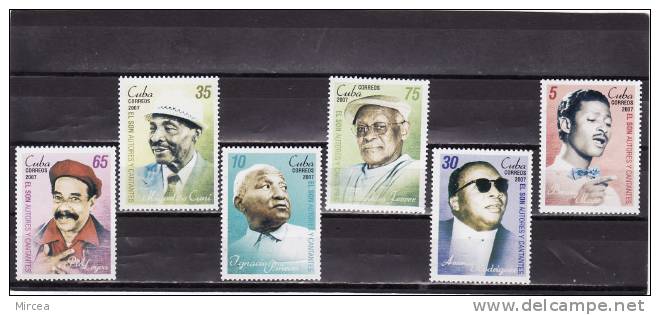 C4458 - Cuba 2007,celebrites, 6v.neufs** - Unused Stamps