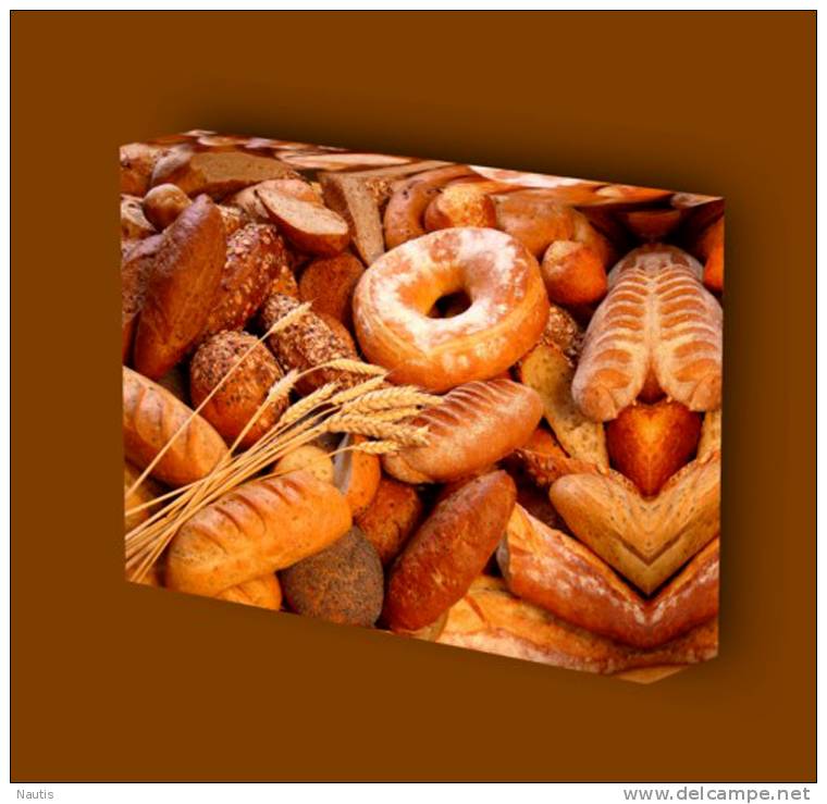 Canvas Art Print On Stretcher Bars, Food, Bread, Donut, Bakery - Prints & Engravings