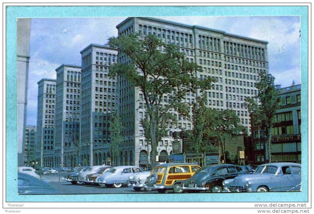 DETROIT  -   GENERAL  MOTORS  BUILDING -   BELLE CARTE  - - Detroit