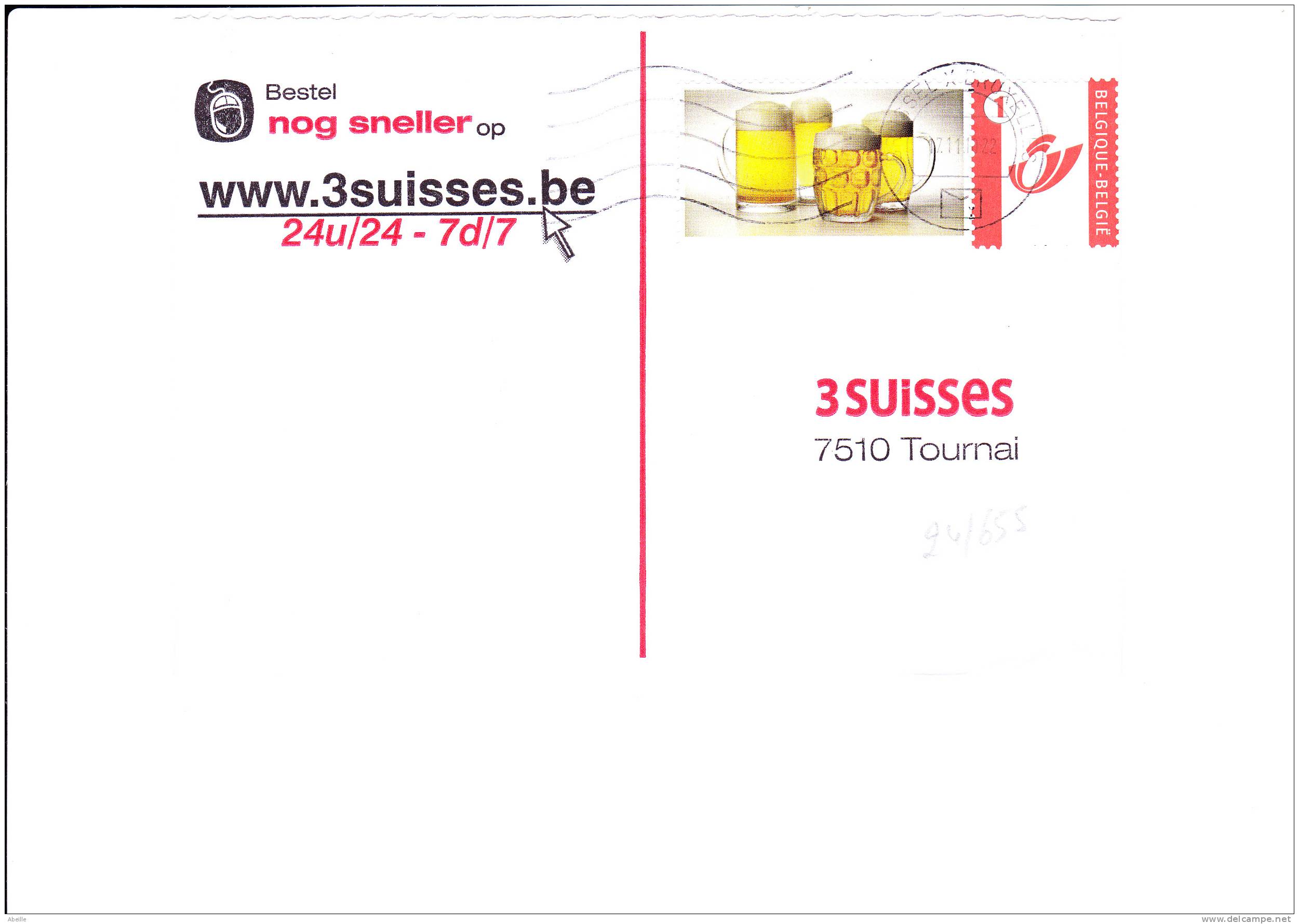 24/655  LETTRE   BELGE - Beers