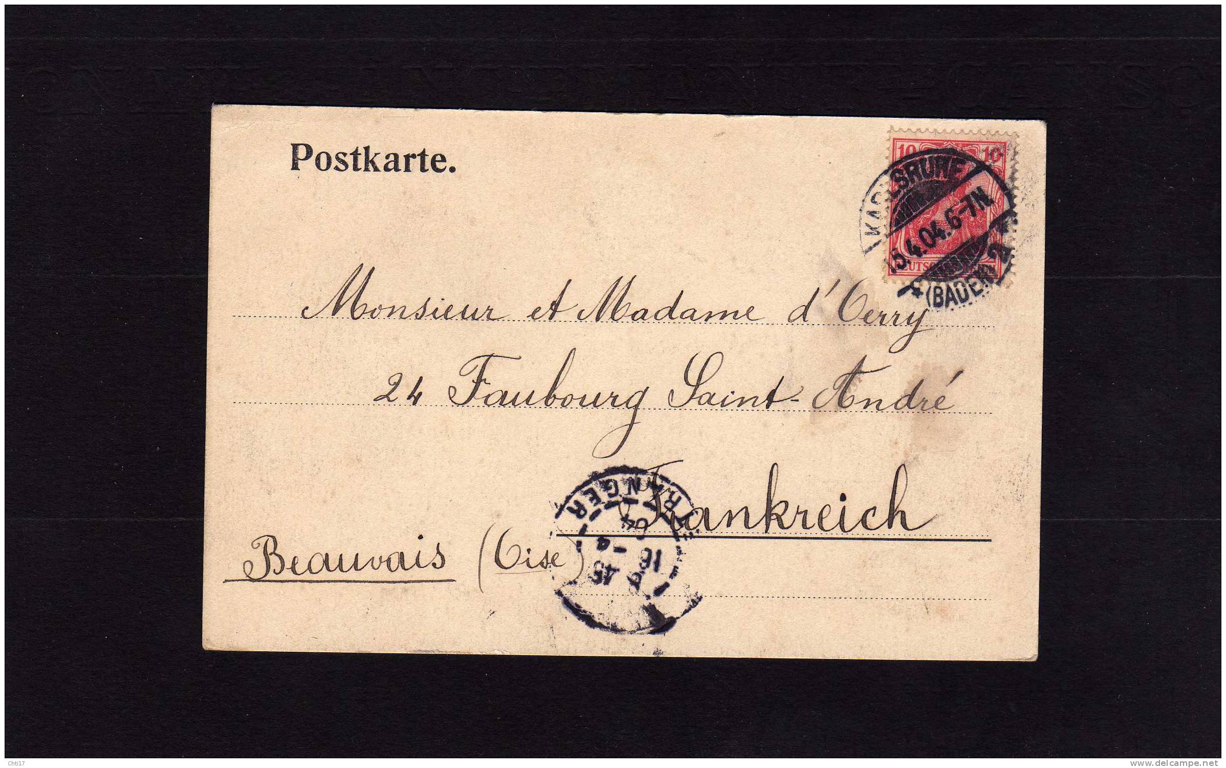 KARLSRUHE   1904   KAISERSRASSE - Karlsruhe