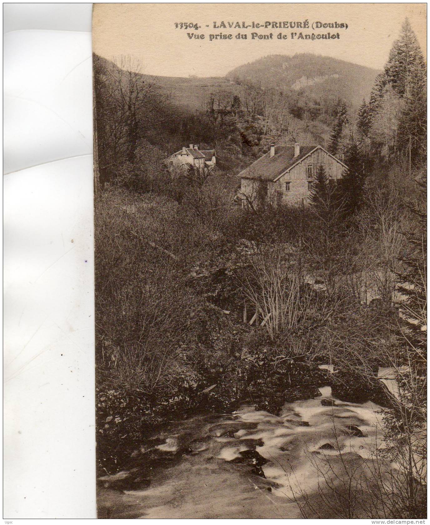 CPA - 25 - LAVAL-le-PRIEURE - Vue Prise Du Pont De L'Angoulot - 275 - Autres & Non Classés