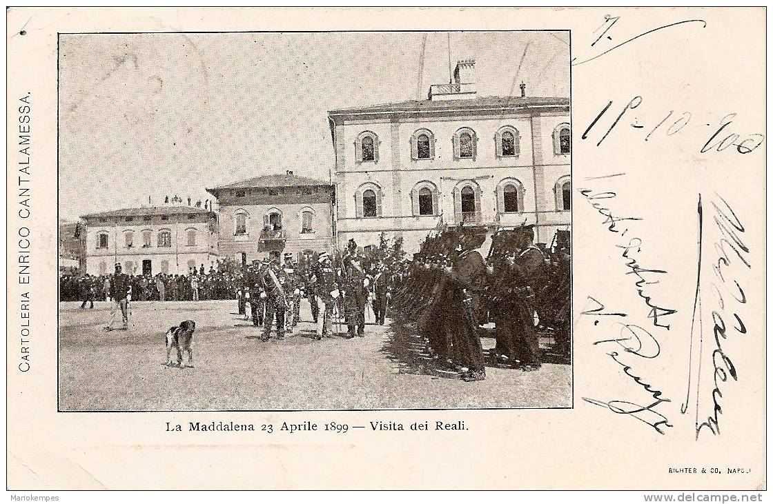 LA MADDALENA  -  23 Aprile 1899  -  Visita Dei Reali - Olbia