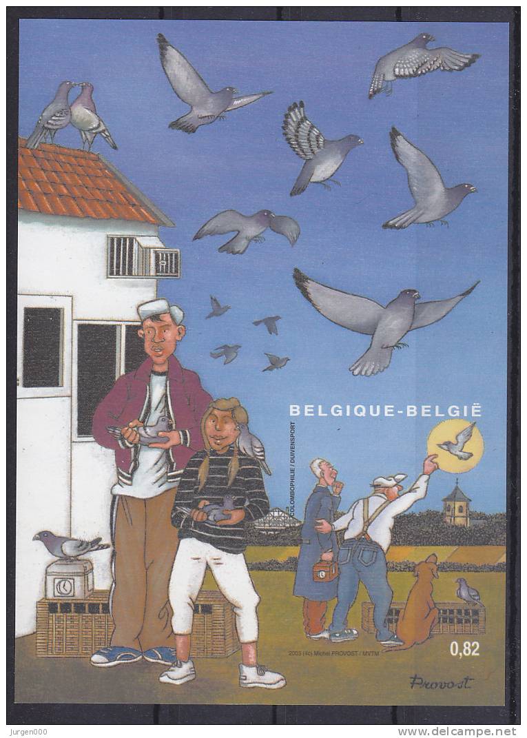 België, BL102 **, Ongetand-non Dentelee (B006) - Palomas, Tórtolas