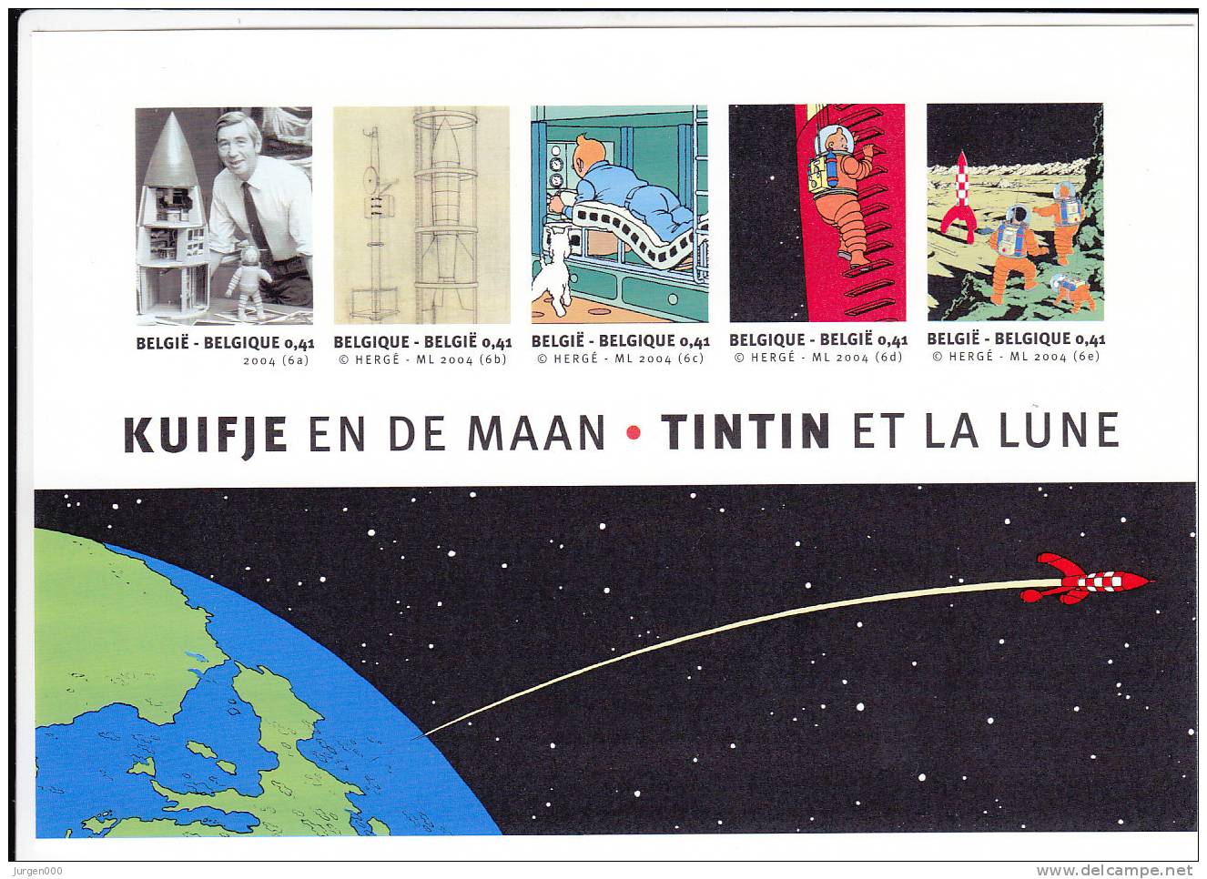 België, BL109 **, Kuifje Tintin, Ongetand-non Dentelee (B006) - Bandes Dessinées