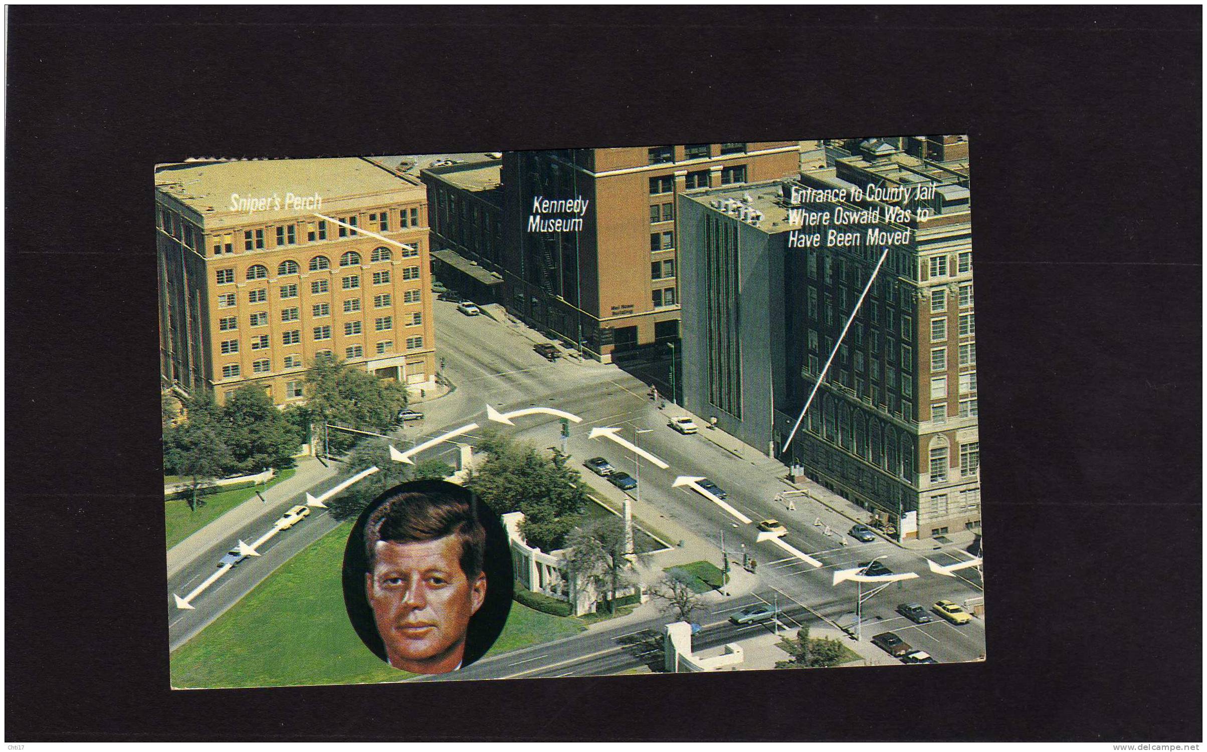 DALLAS ASSASSINATION SITE JF KENNEDY LION S INT' L CONV STA JUIN 1985 - Dallas