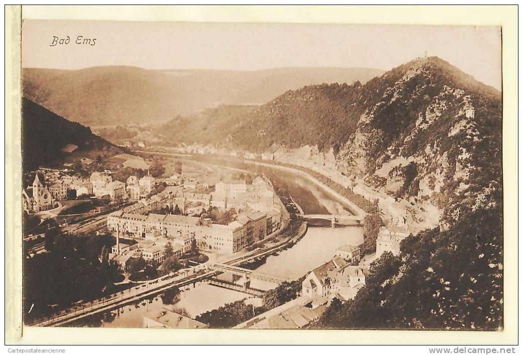 Allemagne Rhénanie Palatinat BAD EMS CPA 1920s &curren; Ludwig FEIST Mainz 1905 &curren; Deutschland Germany Duistsland - Bad Ems