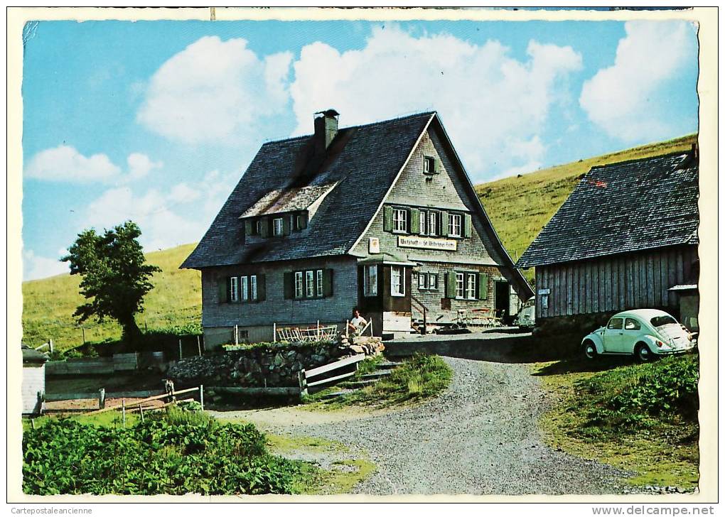 Allemagne Bade Wurtemberg FELDBERG Schwarzwald BERGGASTHOF St Wilh Hutte WW Coccinelle 1967 Deutschland Germany - Feldberg