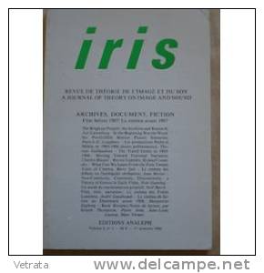 Iris - Revue De Théorie De L'image Et Du Son - N°1, Volume 2  : Archives, Documents, Fiction. Le Cinéma Avant 1907 - Magazines