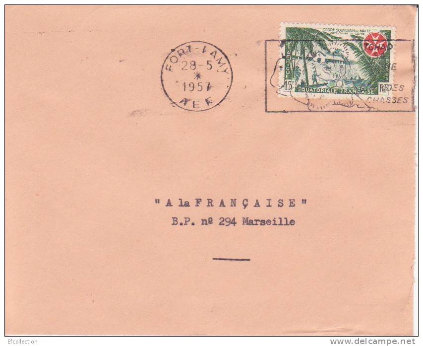 FORT LAMY - TCHAD - Colonies Francaises - Lettre - Flamme - Marcophilie - Covers & Documents