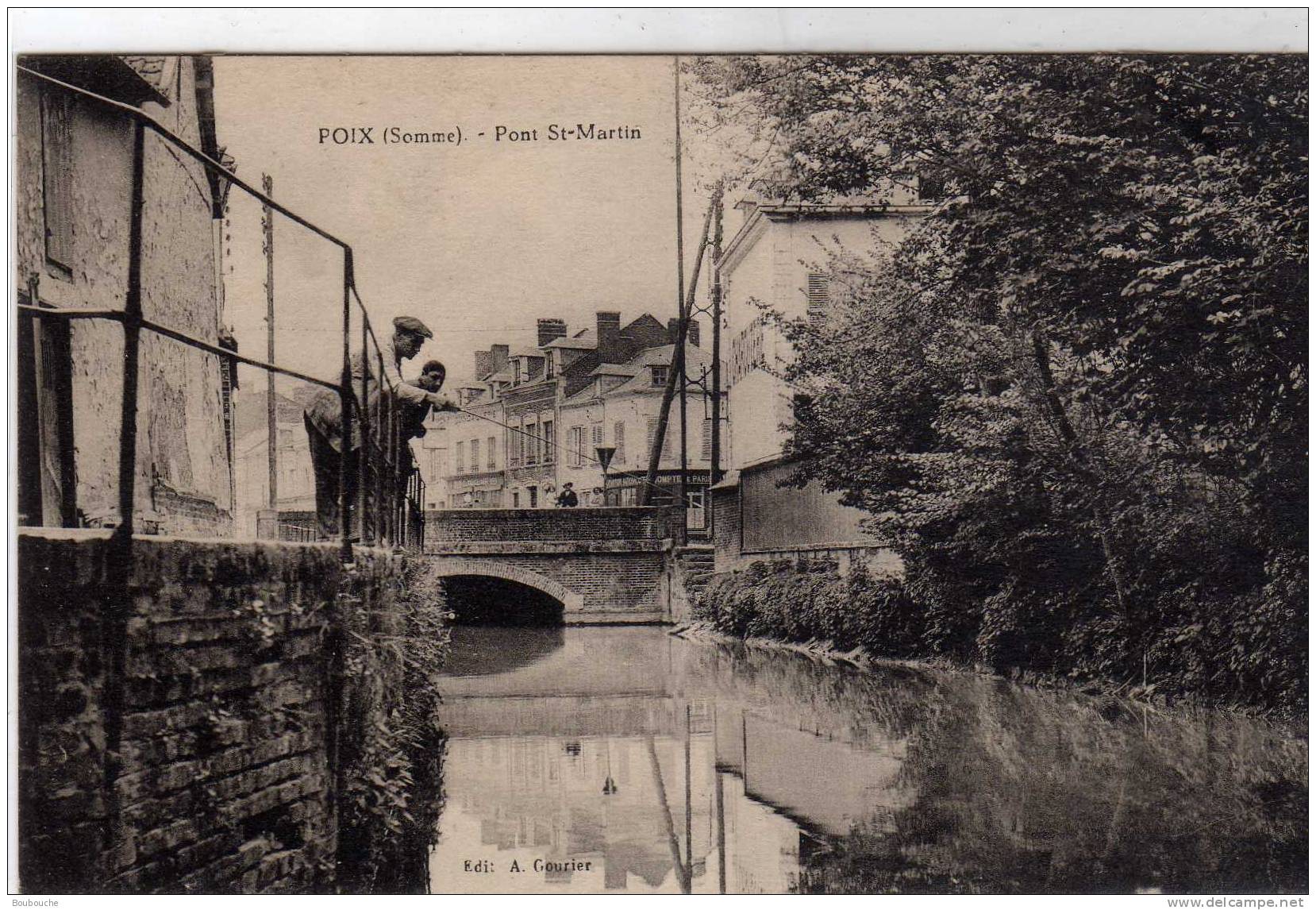 CPA De POIX Pont Saint Martin PEU COURANTE Sous Cet Angle Avec Les Pécheurs - Sonstige & Ohne Zuordnung