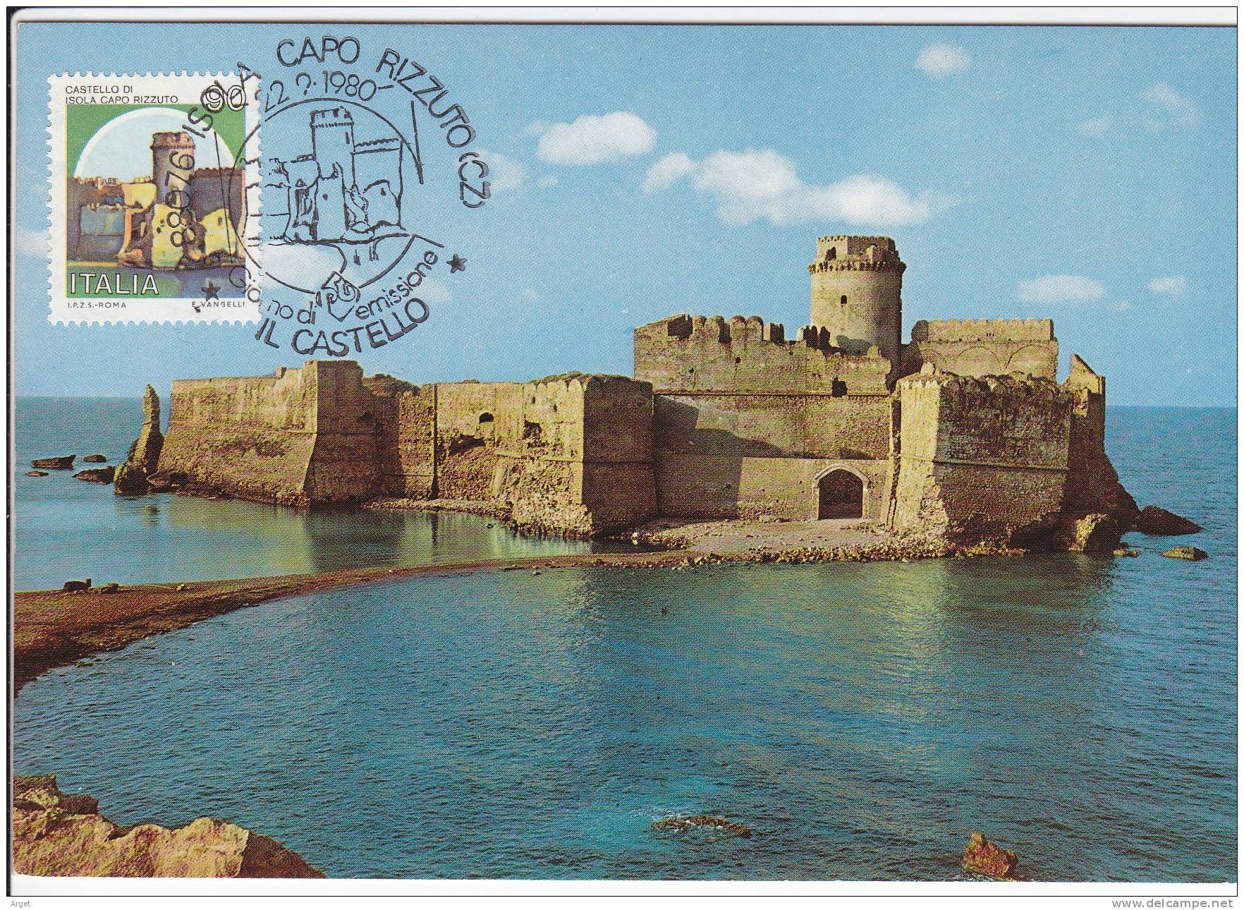 Carte-Maximum ITALIE N°Yvert 1439 (ISOLA - Château Aragonais) Obl Sp Ill 1er Jour - Maximum Cards