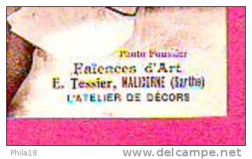 FAIENCES D´ART E. TESSIER MALICORNE SARTHE L´ATELIER DE DECORS - PHOTO FOUSSIER - Malicorne Sur Sarthe