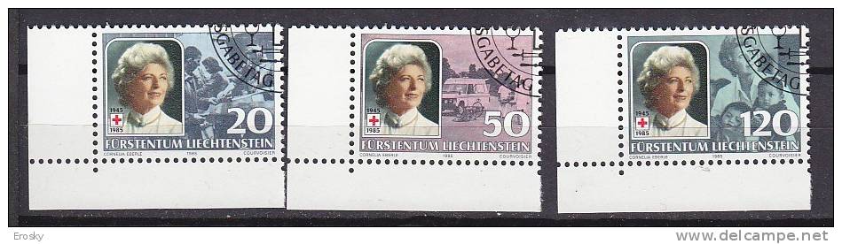 Q1764 - LIECHTENSTEIN Yv N°816/18 - Used Stamps