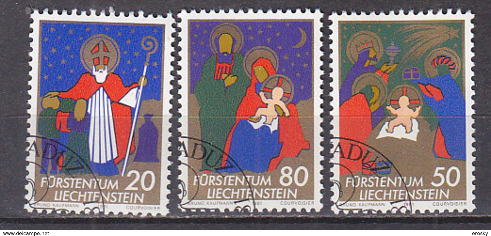 Q1730 - LIECHTENSTEIN Yv N°729/31 - Used Stamps