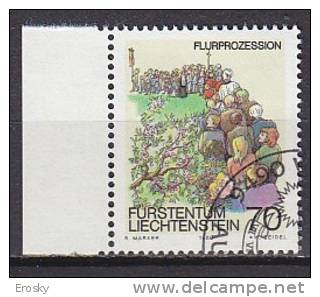 Q1775 - LIECHTENSTEIN Yv N°842 - Gebraucht