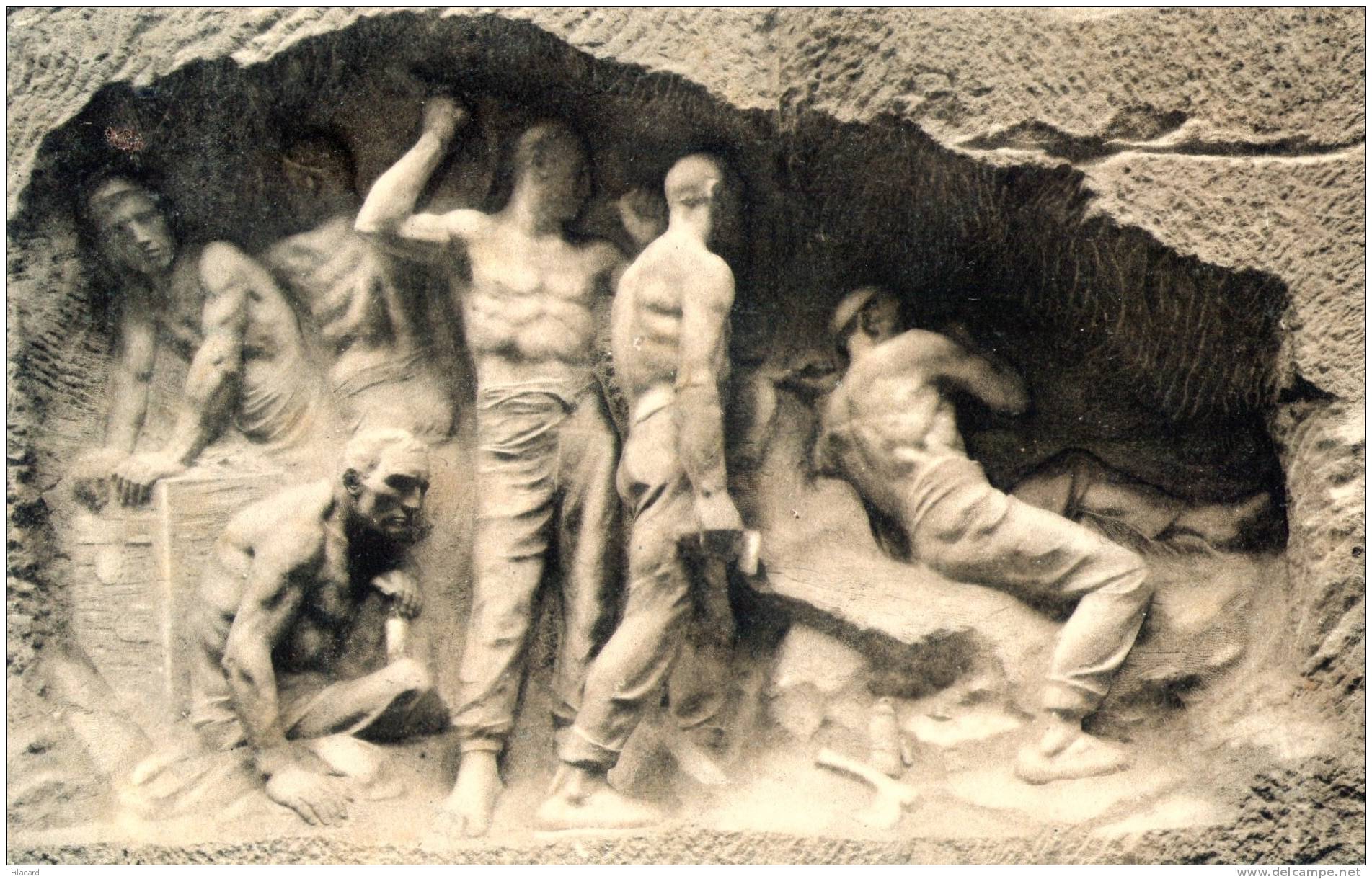 18005   Belgio,   Musee  De  Bruxelles,  Bas-relief,  La  Mine (Meunier),  VGSB  1910 - Musei