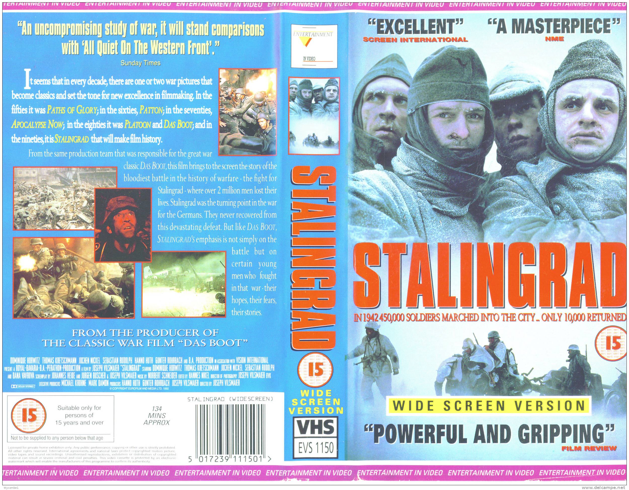 STALINGRAD - Dominique Horwitz (For Full Details See Scan) - Histoire