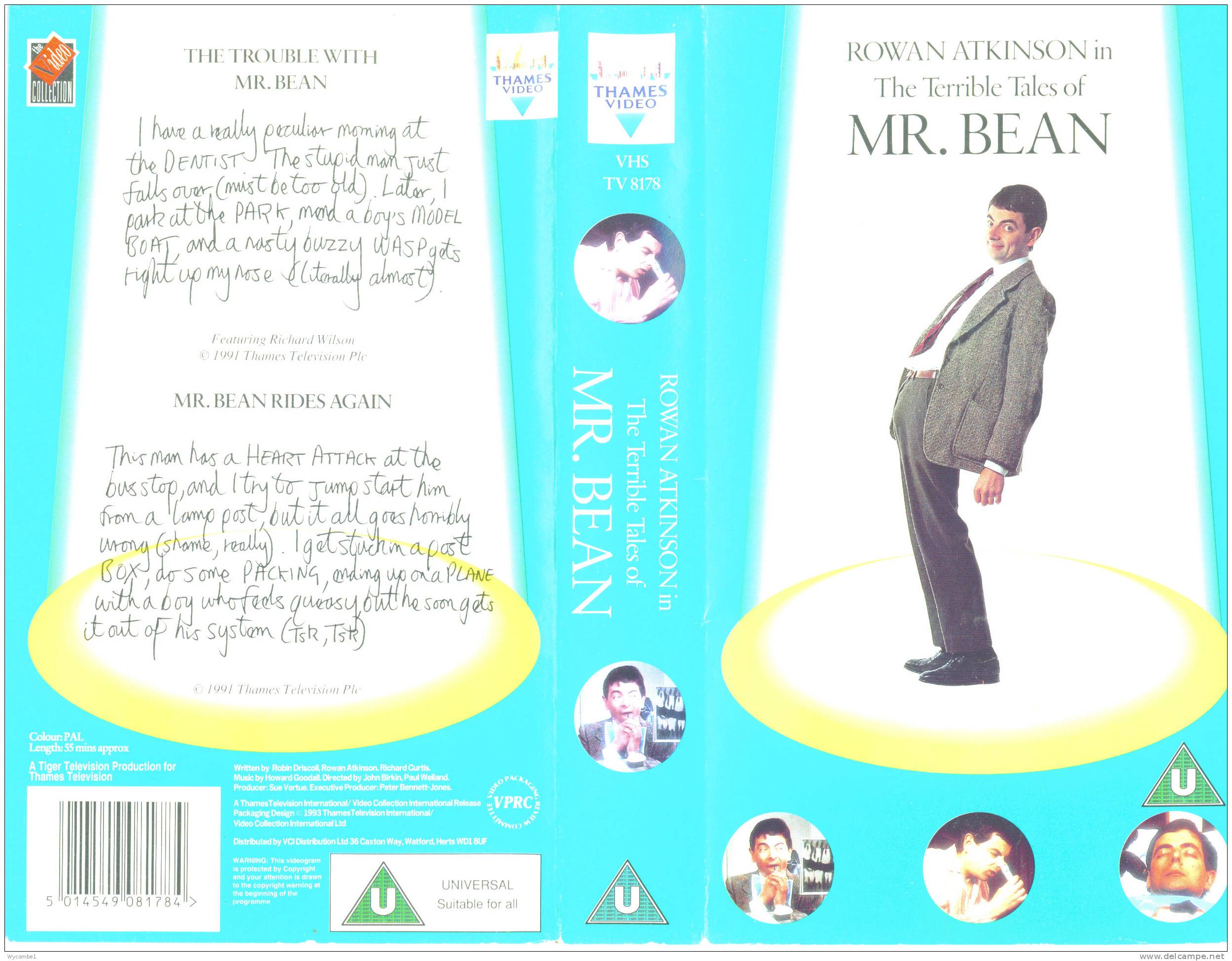 THE TERRIBLE TALES OF MR BEAN - Rowan Atkinson (For Full Details See Scan) - Cómedia