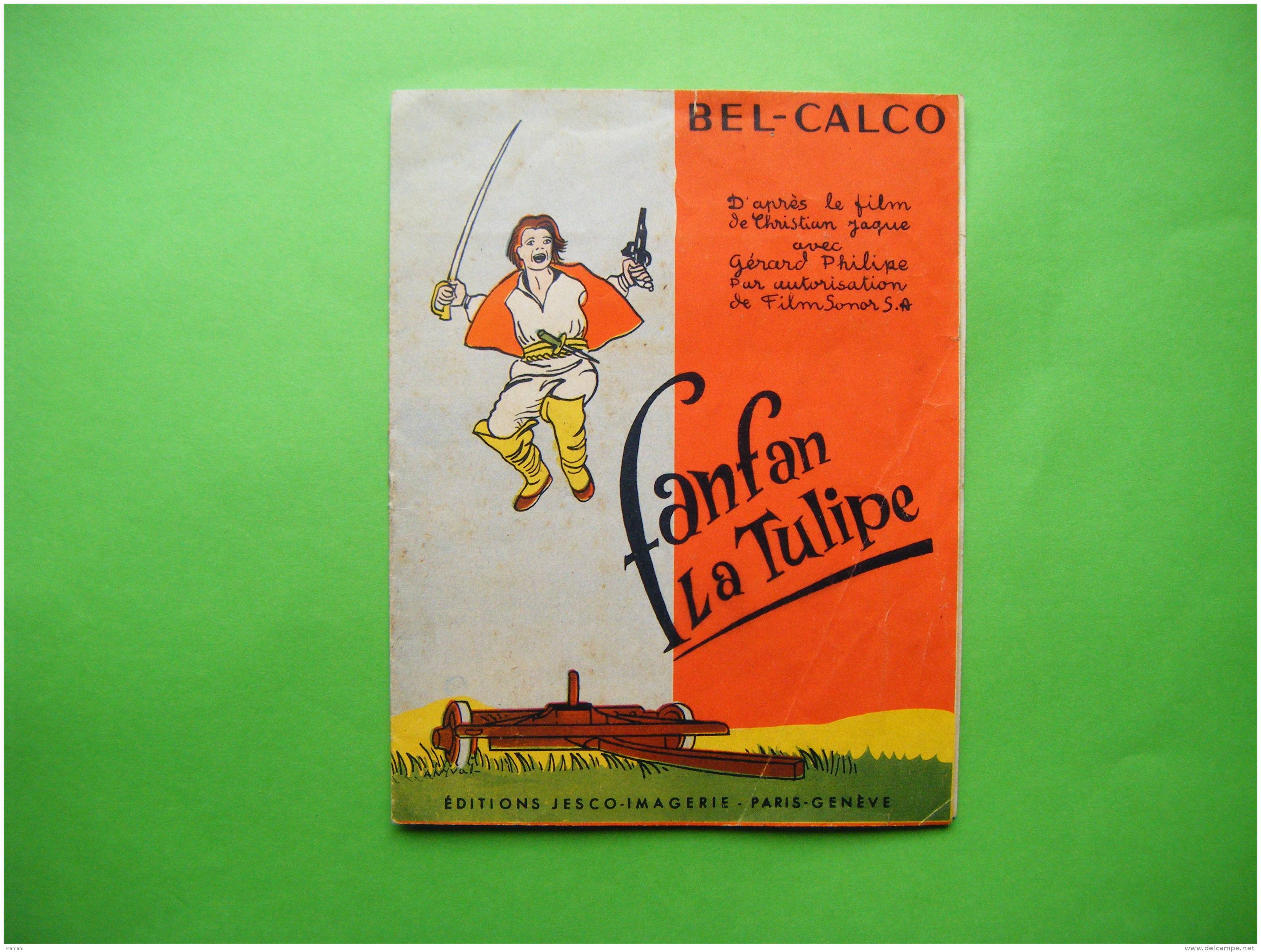 Bel-calco-fanfan La Tulipe- -editions Jesco Imagerie Paris Geneve -3  Decalcomanies Seulement-ref 258 - Advertising