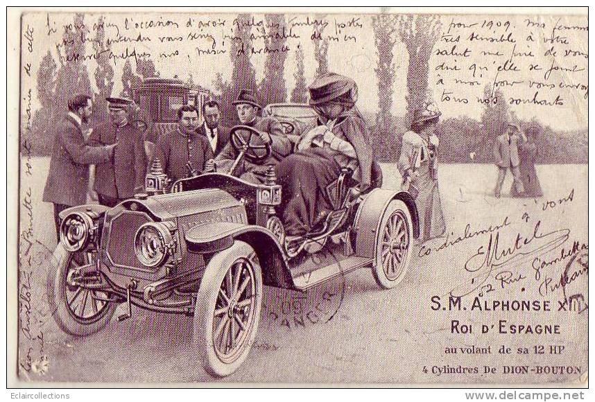 Automobile... De Dion Bouton.....ALPHONSE XIII - Voitures De Tourisme