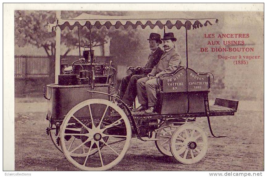 Automobile... De Dion Bouton.....Dog Car A Vapeur - Passenger Cars