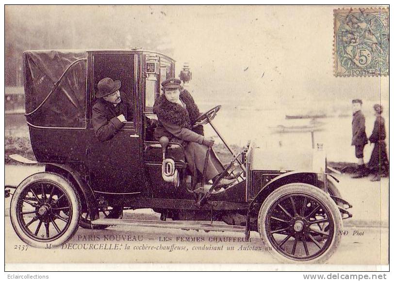 Paris.. Femmes Taxi.. Mme Decourcelle .. Taxi - Taxis & Fiacres