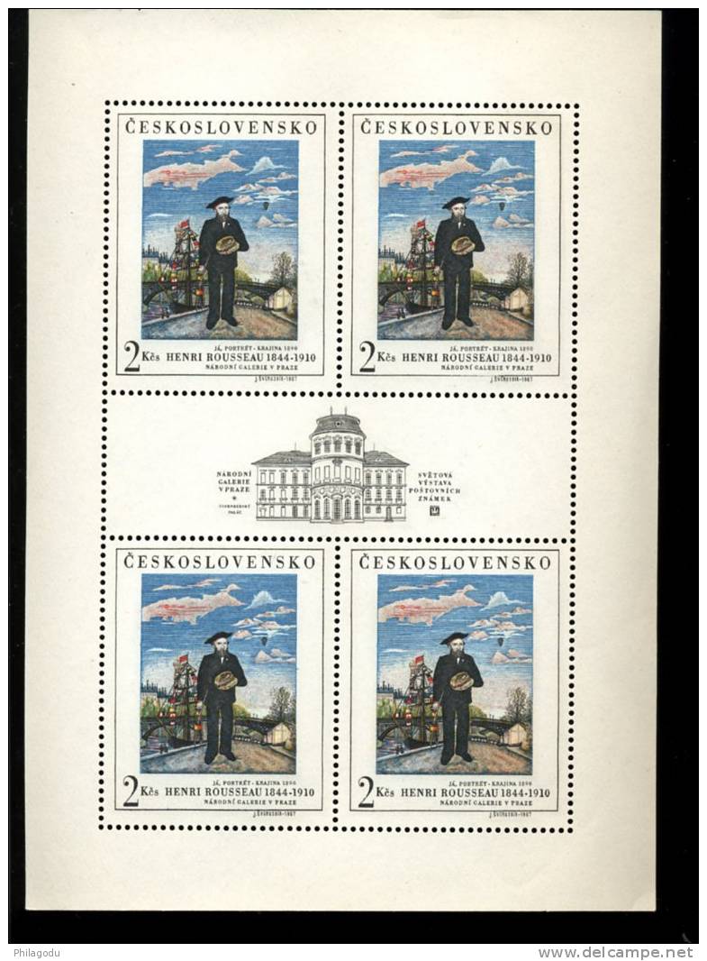 5x ROUSSEAU Henri (le Douanier)  Kleinbogen Gemälde Peintures  Bateau Voilier Yv 1578**  Mi 1718** Cote 15Ex5=75 E - Unused Stamps