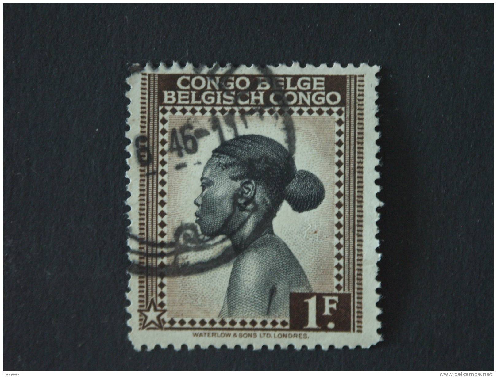 Belgisch Congo Belge 1943 Femme Batetela Yv 257 O - Usados