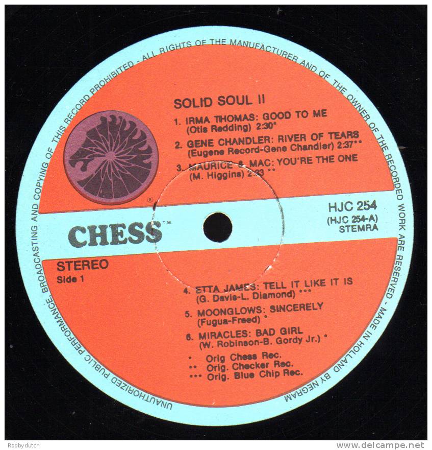 * LP *  SOLID SOUL 2 - VARIOUS ARTISTS (on Chess Records) - Soul - R&B