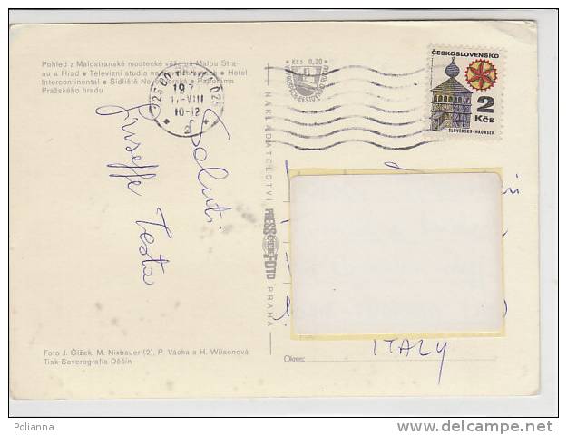 PO8551A# CECOSLOVACCHIA - PRAHA - PRAGA  VG 1977 - Lettres & Documents