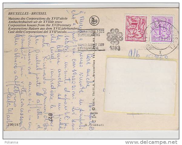 PO8555A# BELGIO - BRUXELLES  VG 1983 - Lettres & Documents